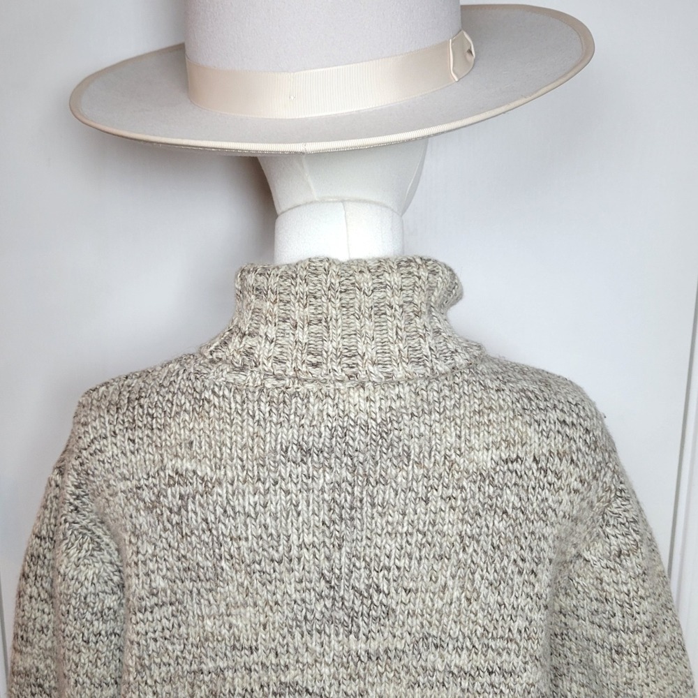 Lambswool Alpaca Yak Wool Hiking Sweater Outdoor Winter Warm Pullover Vintage - Picture 6 of 9